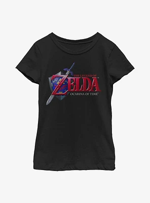 The Legend Of Zelda Ocarina Time Logo Youth Girls T-Shirt