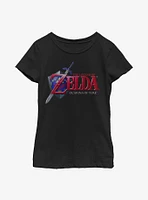 The Legend Of Zelda Ocarina Time Logo Youth Girls T-Shirt