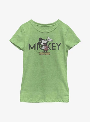 Disney Mickey Mouse Vintage Portrait Youth Girls T-Shirt