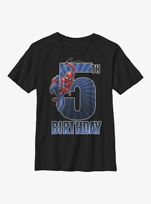 Marvel Spiderman 5th Bday Youth T-Shirt