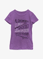 Harry Potter Spell Stack Youth Girls T-Shirt