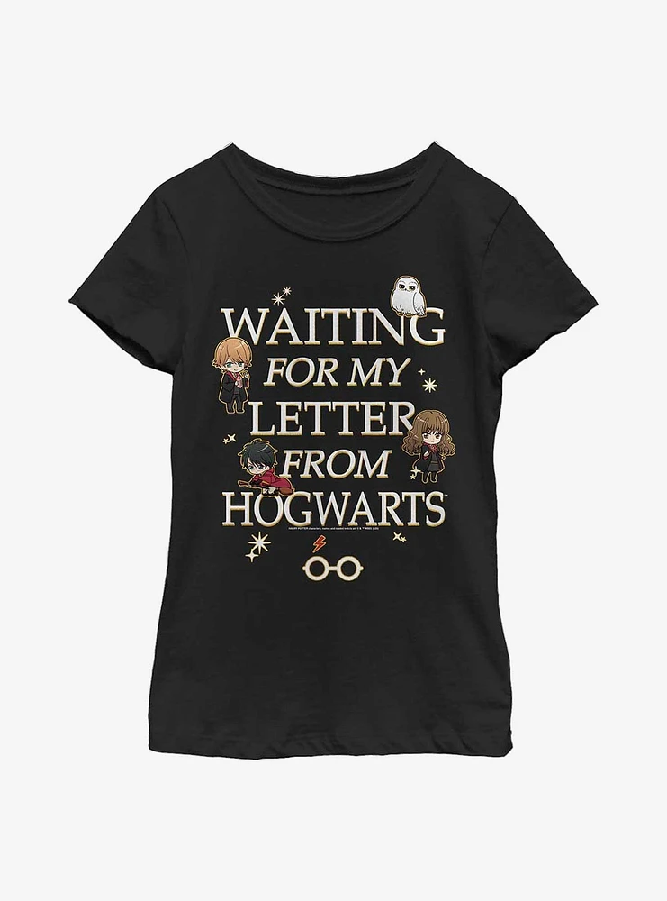 Harry Potter Waiting For My Letter From Hogwarts Youth Girls T-Shirt