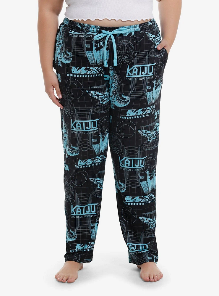 Godzilla Kaiju Pajama Pants Plus