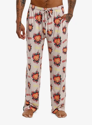 Nirvana Heart-Shaped Box Pajama Pants