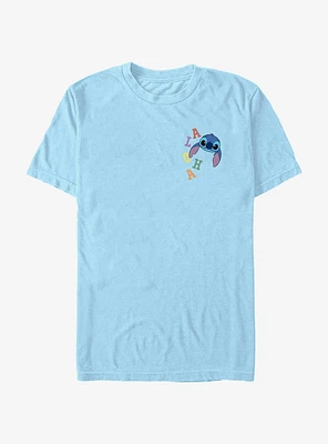Disney Lilo & Stitch Colorful Aloha Pocket T-Shirt