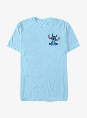 Disney Lilo & Stitch With Tree Ears Pocket T-Shirt