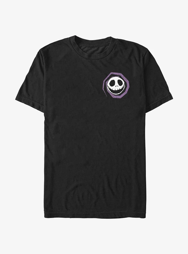 Disney The Nightmare Before Christmas Jacks Head Spiral Pocket T-Shirt