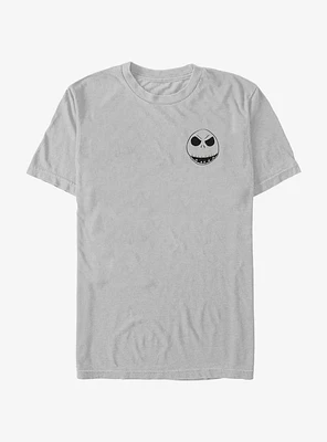Disney The Nightmare Before Christmas Jack Face Outline Pocket T-Shirt