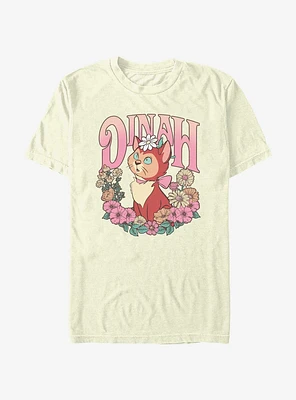 Disney Alice Wonderland Dinah Floral Wreath T-Shirt