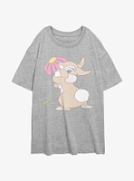 Disney Bambi Flirty Miss Bunny Girls Oversized T-Shirt