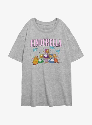 Disney Cinderella Helpers Girls Oversized T-Shirt