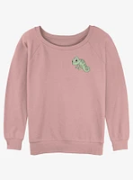 Disney Tangled Pascal Pocket Girls Slouchy Sweatshirt