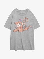 Disney Aladdin Abu Pose Girls Oversized T-Shirt