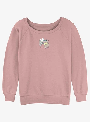 Disney Cinderella Cute Lil Gus Flower Girls Slouchy Sweatshirt