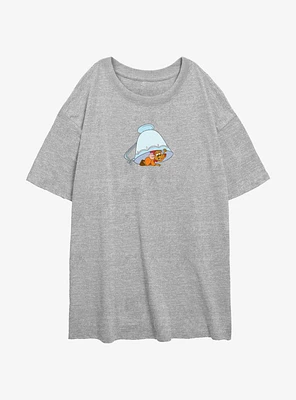 Disney Cinderella Jaq Under The Teacup Girls Oversized T-Shirt