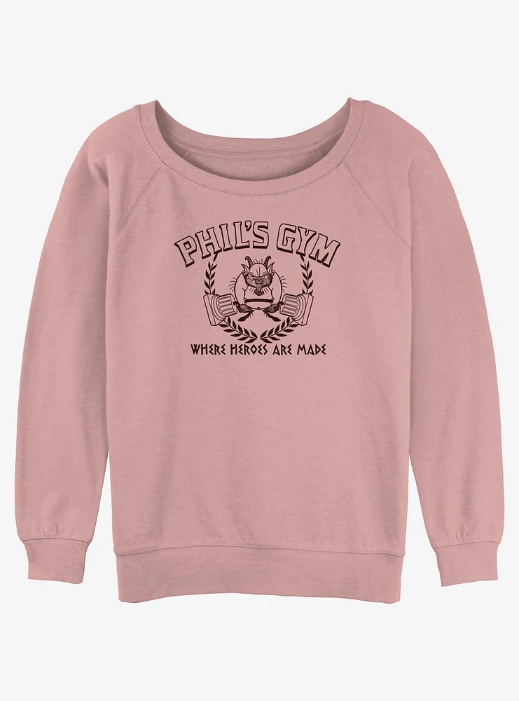 Disney Hercules Philoctetes Gym Girls Slouchy Sweatshirt