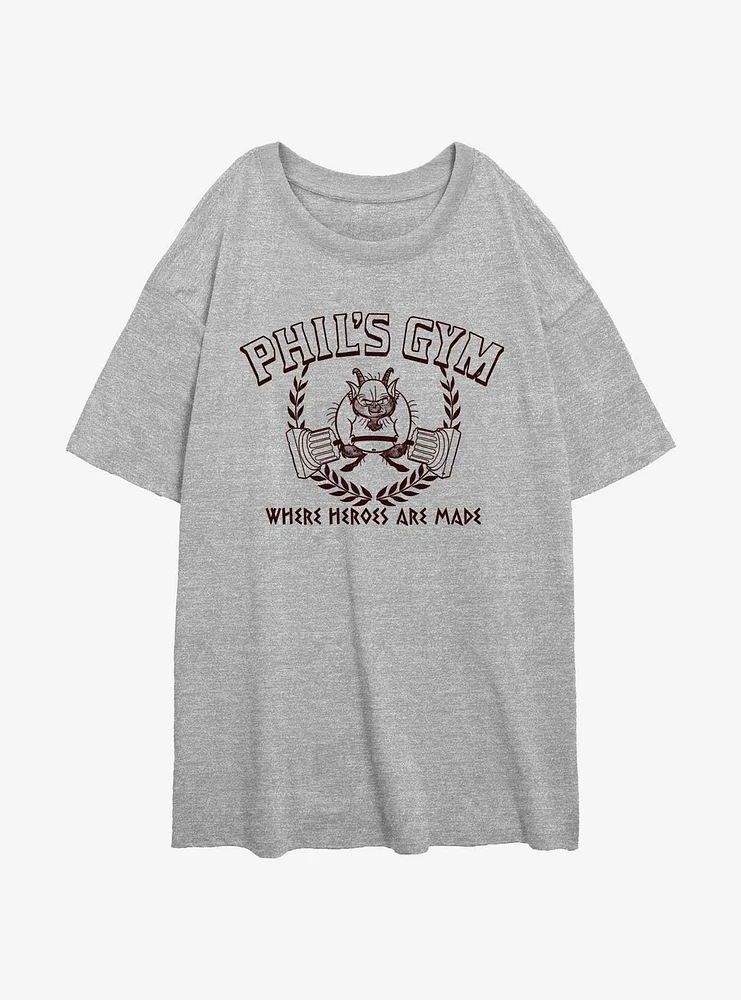 Disney Hercules Philoctetes Gym Girls Oversized T-Shirt