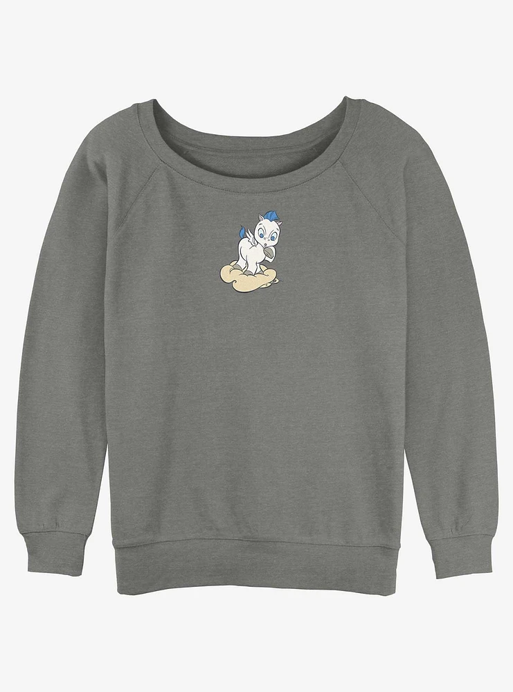 Disney Hercules Little Pegasus Guy Girls Slouchy Sweatshirt