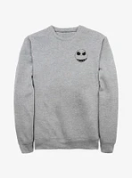 Disney The Nightmare Before Christmas Jack Face Outline Pocket Sweatshirt