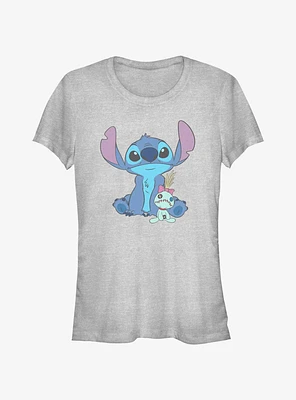 Disney Lilo & Stitch And Scrump Sit Girls T-Shirt