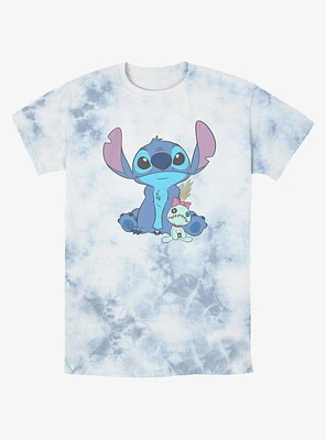 Disney Lilo & Stitch And Scrump Sit Tie-Dye T-Shirt