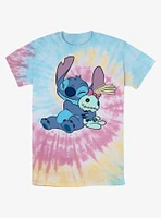 Disney Lilo & Stitch Hugging Scrump Tie-Dye T-Shirt