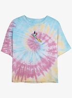 Disney Lilo & Stitch Witchy Scrump Girls Tie-Dye Crop T-Shirt