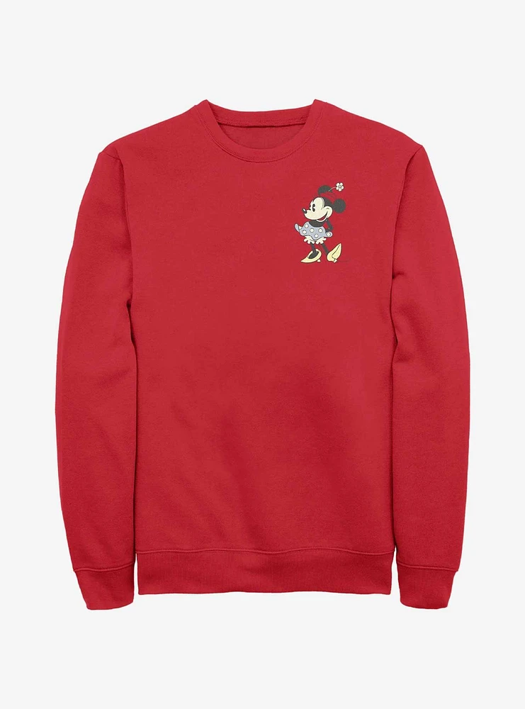 Disney Minnie Mouse Cute Pocket Sweatshirt