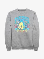 Disney The Little Mermaid Flounder Floral Wreath Sweatshirt