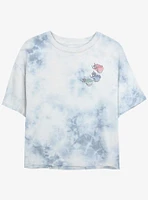 Disney Sleeping Beauty Fairy Trio Pocket Girls Tie-Dye Crop T-Shirt