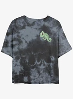 Disney Tangled Pascal Pocket Girls Tie-Dye Crop T-Shirt