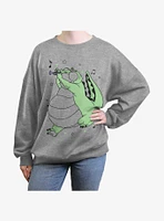 Disney The Princess And Frog Jazzy Louis Girls Oversized Sweatshirt