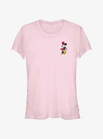 Disney Minnie Mouse Charming Pocket Girls T-Shirt