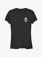 Disney The Nightmare Before Christmas Jack Arm Cross Pocket Girls T-Shirt