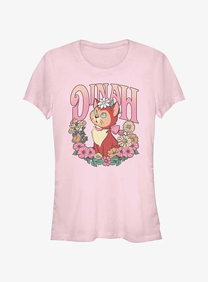 Disney Alice Wonderland Dinah Floral Wreath Girls T-Shirt