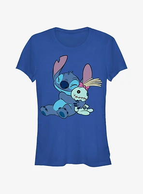 Disney Lilo & Stitch Hugging Scrump Girls T-Shirt