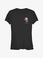 Disney The Nightmare Before Christmas Merry Jack Hat Pocket Girls T-Shirt