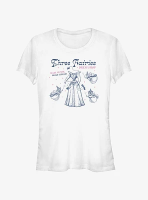 Disney Sleeping Beauty Fairy Dress Shop Girls T-Shirt