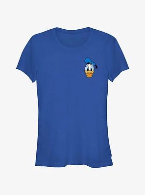 Disney Donald Duck Big Face Pocket Girls T-Shirt