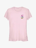 Disney Daisy Duck Big Face Pocket Girls T-Shirt
