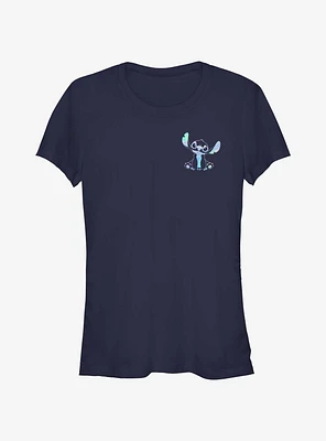 Disney Lilo & Stitch Holographic Pocket Girls T-Shirt