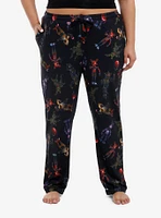 Five Nights At Freddy's Characters Pajama Pants Plus