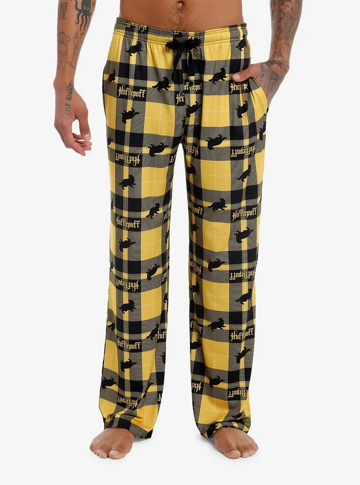 Harry Potter Hufflepuff Plaid Pajama Pants