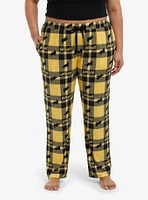 Harry Potter Hufflepuff Plaid Pajama Pants Plus