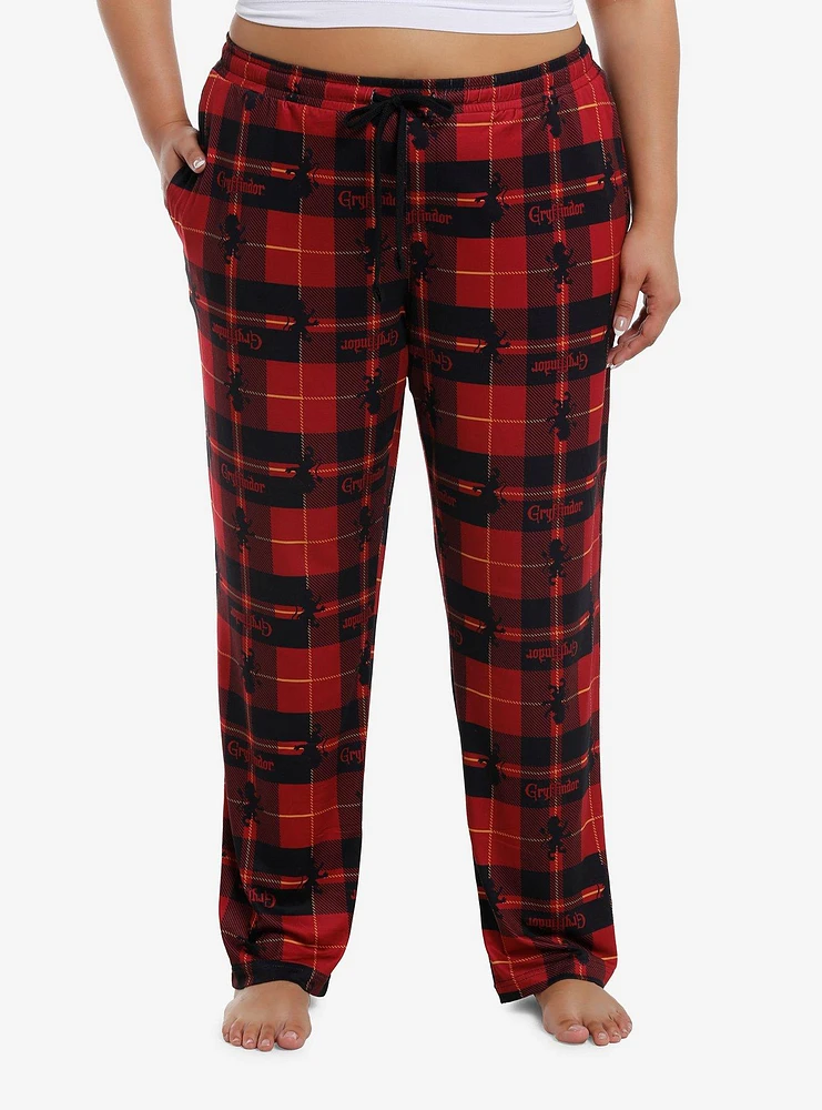 Harry Potter Gryffindor Plaid Pajama Pants Plus