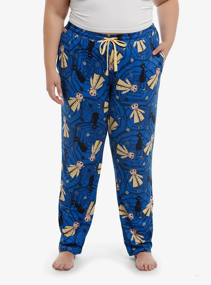 Coraline Doll & Cat Pajama Pants Plus