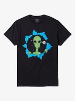 Alien Ripped Portal T-Shirt By Call Your Mother