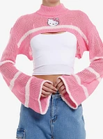 Hello Kitty Stripe Bolero Girls Crop Shrug