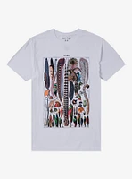 Birds & Feathers Infographic T-Shirt By Friday Jr