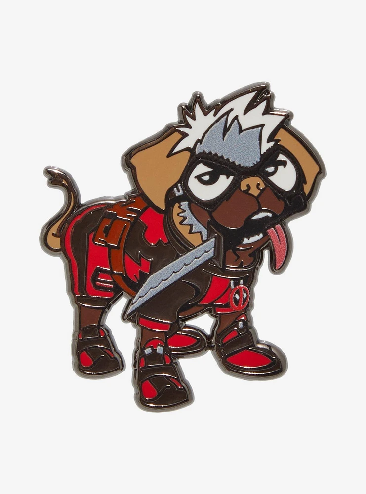 Marvel Deadpool & Wolverine Dogpool Play Dead Enamel Pin - BoxLunch Exclusive